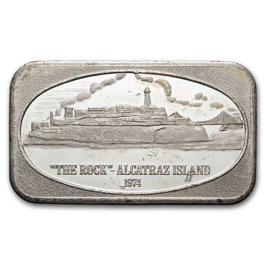 1 oz Silver Bar - Alcatraz Island (U.S. Silver Corporation) | eBay